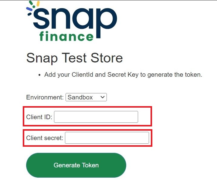 Generate token